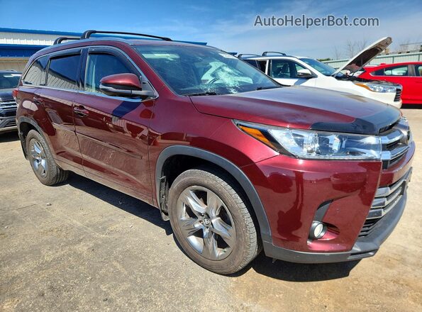 5TDDZRFH3HS453238 2017 TOYOTA HIGHLANDER Burgundy Front right