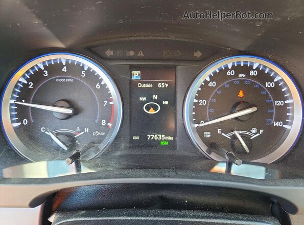5TDDZRFH3HS453238 2017 TOYOTA HIGHLANDER Burgundy Instrument cluster view