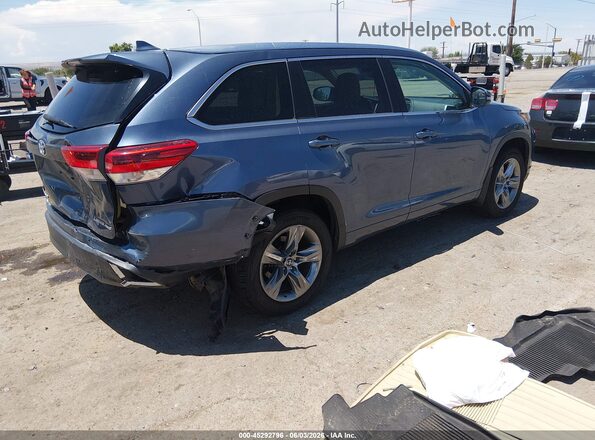 5TDDZRFH3JS874673 2018 TOYOTA HIGHLANDER Blue Tył prawy