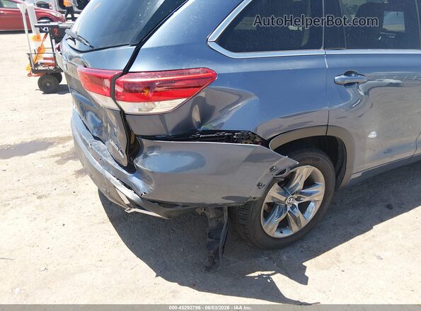 5TDDZRFH3JS874673 2018 TOYOTA HIGHLANDER Blue Widok z przodu