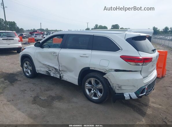 5TDDZRFH4HS375908 2017 TOYOTA HIGHLANDER White Задня ліва чверть