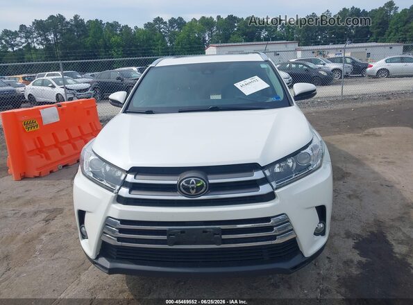 5TDDZRFH4HS375908 2017 TOYOTA HIGHLANDER White Вид щитка приладів