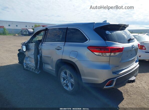 5TDDZRFH4HS395947 2017 TOYOTA HIGHLANDER Silver Rear left