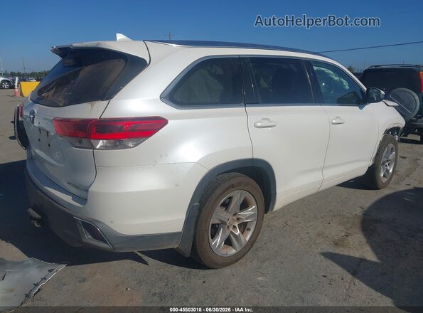 5TDDZRFH4JS851497 2018 TOYOTA HIGHLANDER White Tył prawy