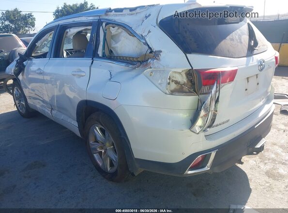 5TDDZRFH4JS851497 2018 TOYOTA HIGHLANDER White Tył lewy