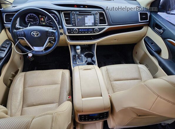 5TDDZRFH4JS864525 2018 TOYOTA HIGHLANDER White Առջևի վահանակի տեսք