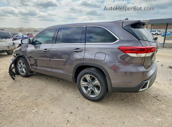5TDDZRFH4KS959930 2019 TOYOTA HIGHLANDER Gray Հետևի ձախ