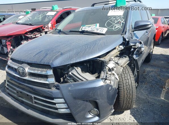 5TDDZRFH5HS447375 2017 TOYOTA HIGHLANDER Blue Սարքավորումների վահանակի տեսք