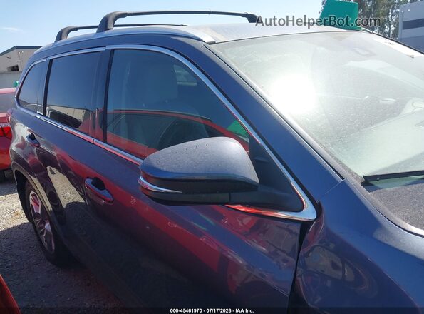 5TDDZRFH5HS447375 2017 TOYOTA HIGHLANDER Blue Սալոնի հետևի տեսք