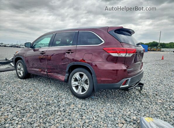 5TDDZRFH5HS473894 2017 TOYOTA HIGHLANDER Burgundy 