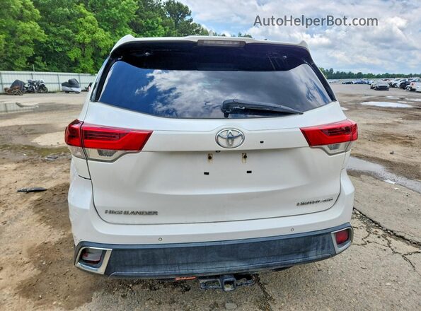 5TDDZRFH5JS805841 2018 TOYOTA HIGHLANDER White Вид ззаду