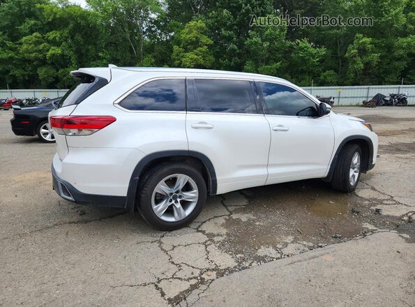 5TDDZRFH5JS805841 2018 TOYOTA HIGHLANDER White Задня права чверть