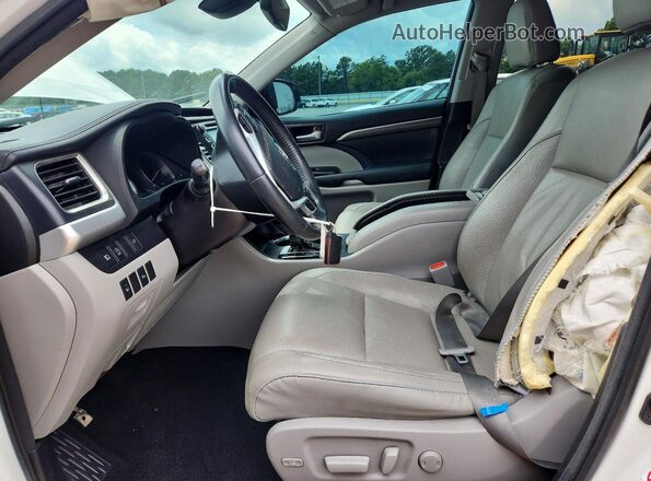 5TDDZRFH5JS805841 2018 TOYOTA HIGHLANDER White Вид салону спереду