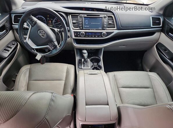 5TDDZRFH5JS805841 2018 TOYOTA HIGHLANDER White Вид панелі приладів