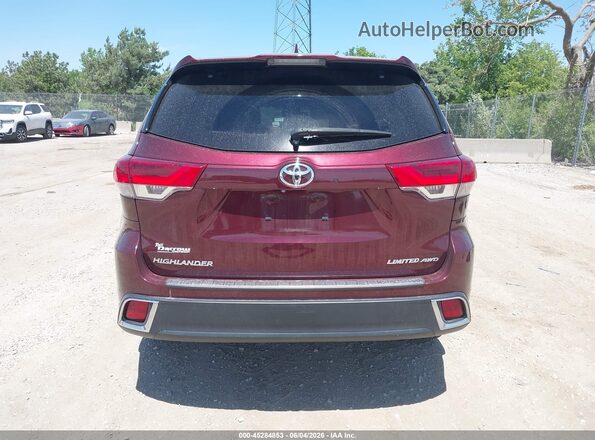 5TDDZRFH5JS824714 2018 TOYOTA HIGHLANDER Burgundy 