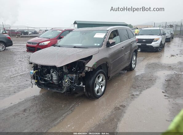 5TDDZRFH5JS868745 2018 TOYOTA HIGHLANDER Brown Przód lewy