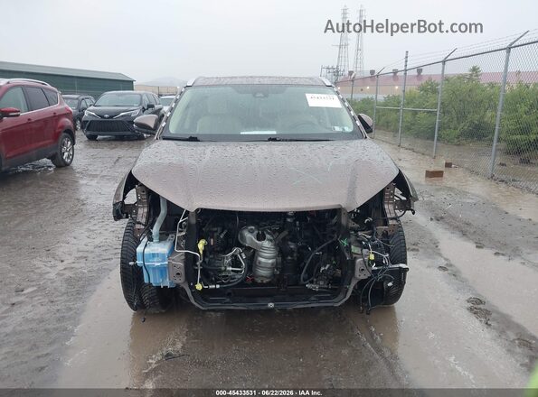 5TDDZRFH5JS868745 2018 TOYOTA HIGHLANDER Brown Widok zestawu wskaźników