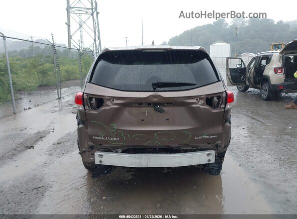 5TDDZRFH5JS868745 2018 TOYOTA HIGHLANDER Brown 