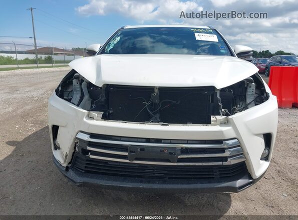 5TDDZRFH6HS410898 2017 TOYOTA HIGHLANDER White Widok zestawu wskaźników