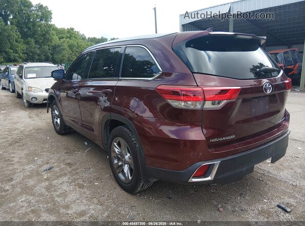 5TDDZRFH6HS464895 2017 TOYOTA HIGHLANDER Maroon Հետևի ձախ