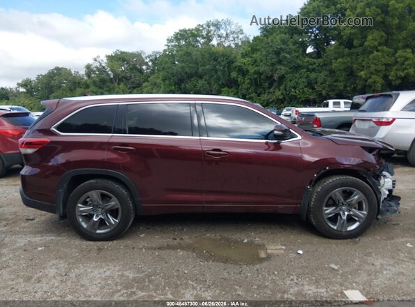 5TDDZRFH6HS464895 2017 TOYOTA HIGHLANDER Maroon Սալոնի 360 աստիճան տեսք