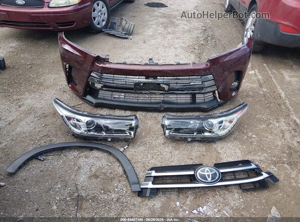 5TDDZRFH6HS464895 2017 TOYOTA HIGHLANDER Maroon Սարքավորումների վահանակի տեսք