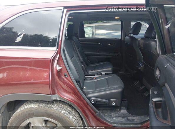5TDDZRFH6HS464895 2017 TOYOTA HIGHLANDER Maroon VIN կոդի պիտակի տեսք
