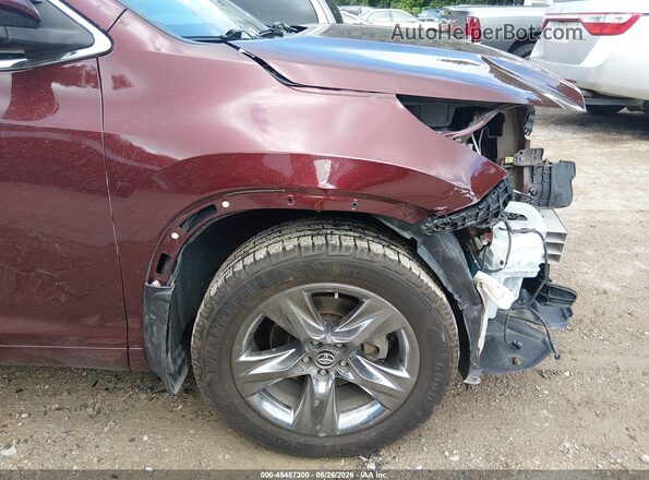 5TDDZRFH6HS464895 2017 TOYOTA HIGHLANDER Maroon 