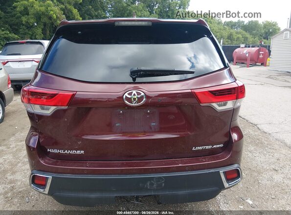 5TDDZRFH6HS464895 2017 TOYOTA HIGHLANDER Maroon 