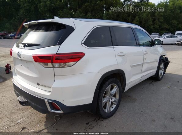 5TDDZRFH6JS495232 2018 TOYOTA HIGHLANDER White Задня права чверть
