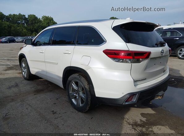 5TDDZRFH6JS495232 2018 TOYOTA HIGHLANDER White Задня ліва чверть