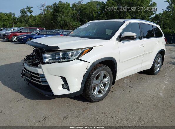 5TDDZRFH6JS495232 2018 TOYOTA HIGHLANDER White Передня ліва чверть