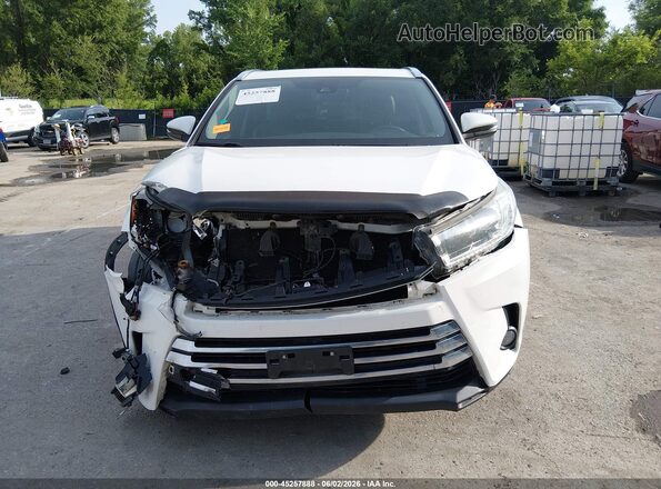 5TDDZRFH6JS495232 2018 TOYOTA HIGHLANDER White Вид щитка приладів