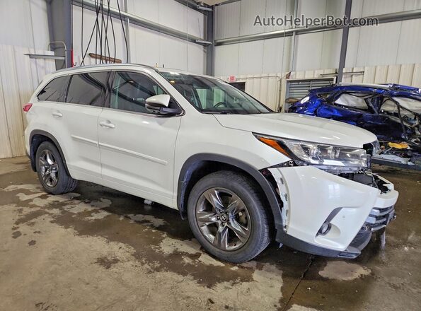 5TDDZRFH6JS814080 2018 TOYOTA HIGHLANDER Белый Передняя правая четверть