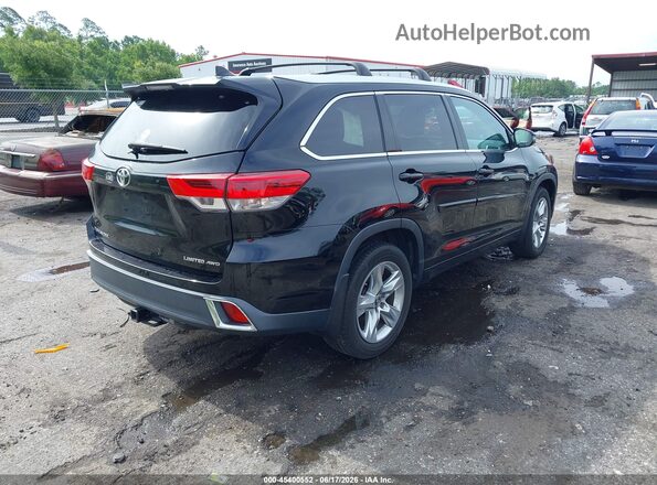 5TDDZRFH6JS893069 2018 TOYOTA HIGHLANDER Black Rear right
