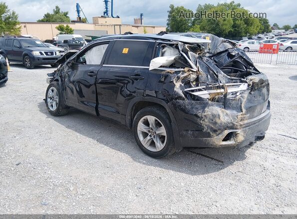 5TDDZRFH7JS498303 2018 TOYOTA HIGHLANDER Black Trasero izquierdo