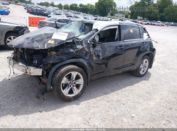 5TDDZRFH7JS498303 2018 TOYOTA HIGHLANDER Black Vista tres cuartos delantera izquierda