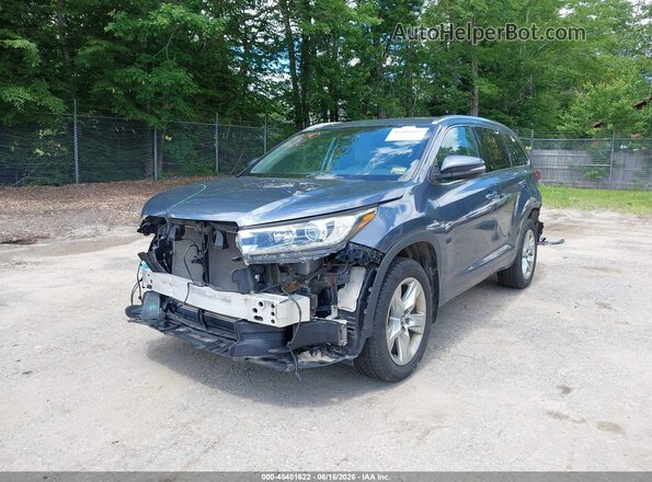 5TDDZRFH7JS809759 2018 TOYOTA HIGHLANDER Blue Vista tres cuartos delantera izquierda