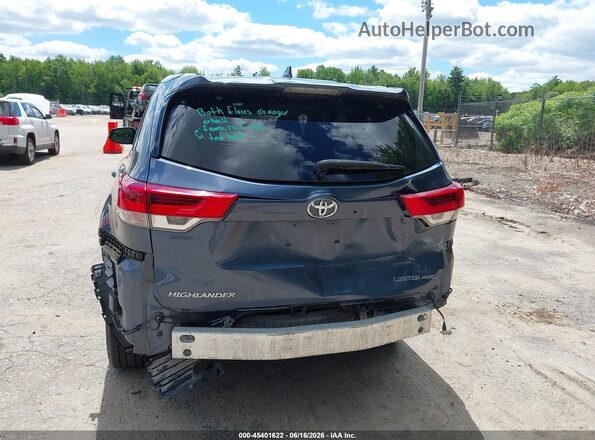 5TDDZRFH7JS809759 2018 TOYOTA HIGHLANDER Blue Vista frontal