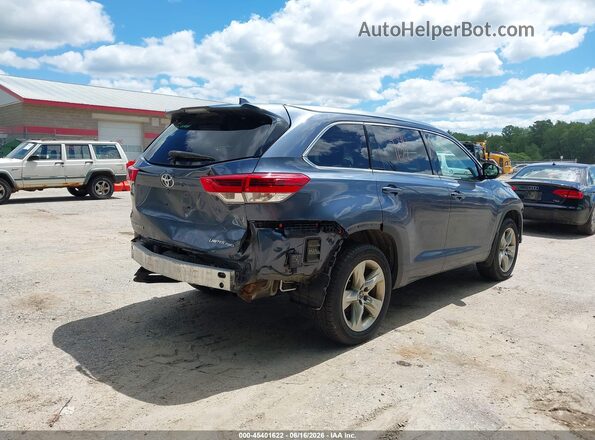 5TDDZRFH7JS809759 2018 TOYOTA HIGHLANDER Blue Trasero derecho
