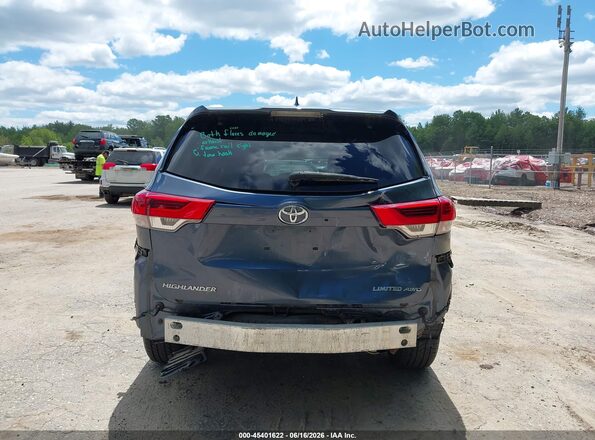 5TDDZRFH7JS809759 2018 TOYOTA HIGHLANDER Blue 
