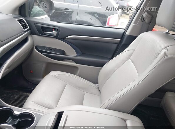 5TDDZRFH7JS853860 2018 TOYOTA HIGHLANDER Gray Вид салону спереду