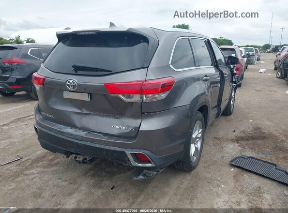 5TDDZRFH7JS853860 2018 TOYOTA HIGHLANDER Gray Задня права чверть