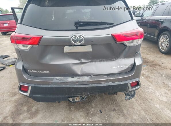 5TDDZRFH7JS853860 2018 TOYOTA HIGHLANDER Gray Вид спереду