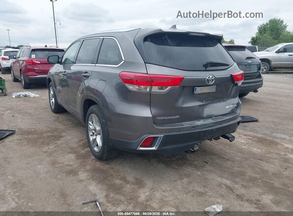 5TDDZRFH7JS853860 2018 TOYOTA HIGHLANDER Gray Задня ліва чверть