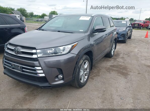 5TDDZRFH7JS853860 2018 TOYOTA HIGHLANDER Gray Передня ліва чверть