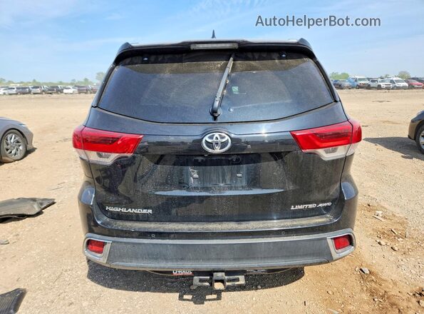 5TDDZRFH7KS740072 2019 TOYOTA HIGHLANDER Black Rear view