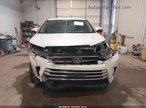 5TDDZRFH8JS801444 2018 TOYOTA HIGHLANDER White Vista del cuadro de instrumentos