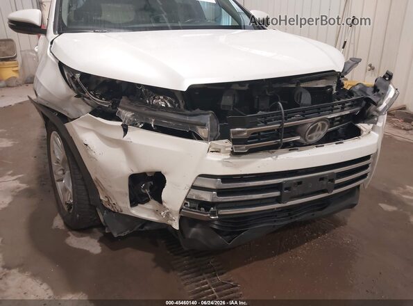 5TDDZRFH8JS801444 2018 TOYOTA HIGHLANDER White Vista frontal