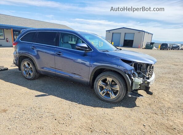5TDDZRFH8JS850644 2018 TOYOTA HIGHLANDER Blue Առջևի աջ